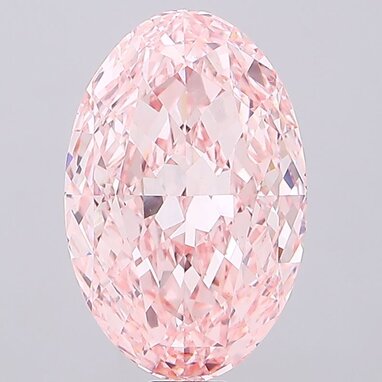 Lab grown diamond Oval 35ct Fancy Vivid Pink
