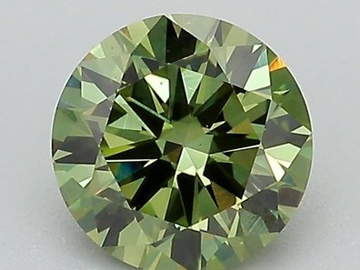 1.12 Ct. Fancy Vivid Green Round Lab-Grown Diamond