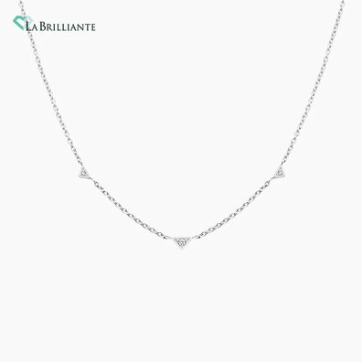 Prisma 18 In. Lab Diamond Necklace in Silver
