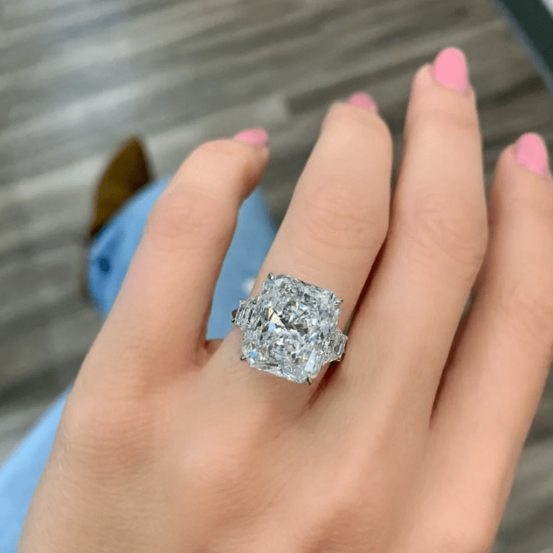 Diamants cultivés en laboratoire de taille radieuse