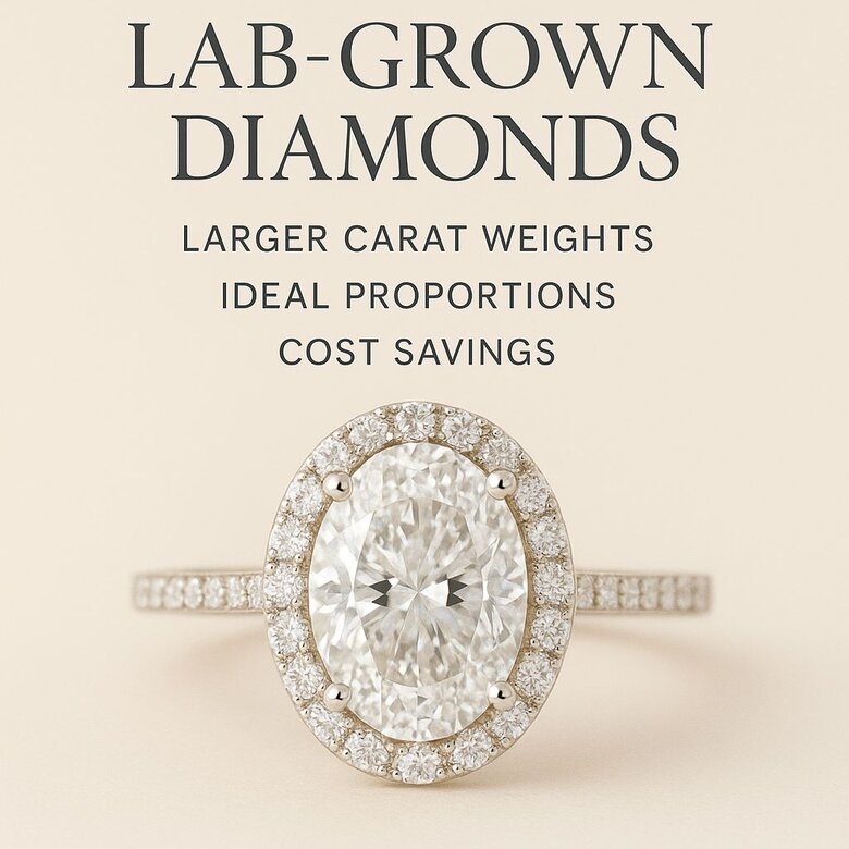 Image: Budget Maximization Decision Tree - Visual flowchart showing 5 strategic paths to maximize diamond size including lab-grown options, color compromises, clarity adjustments, shape selection, and setting choices with specific percentage savings for each strategy