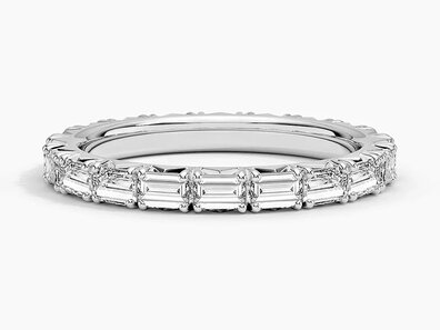 Nathalie Lab Diamond Eternity Ring (1 ct. tw.) in 14K White Gold