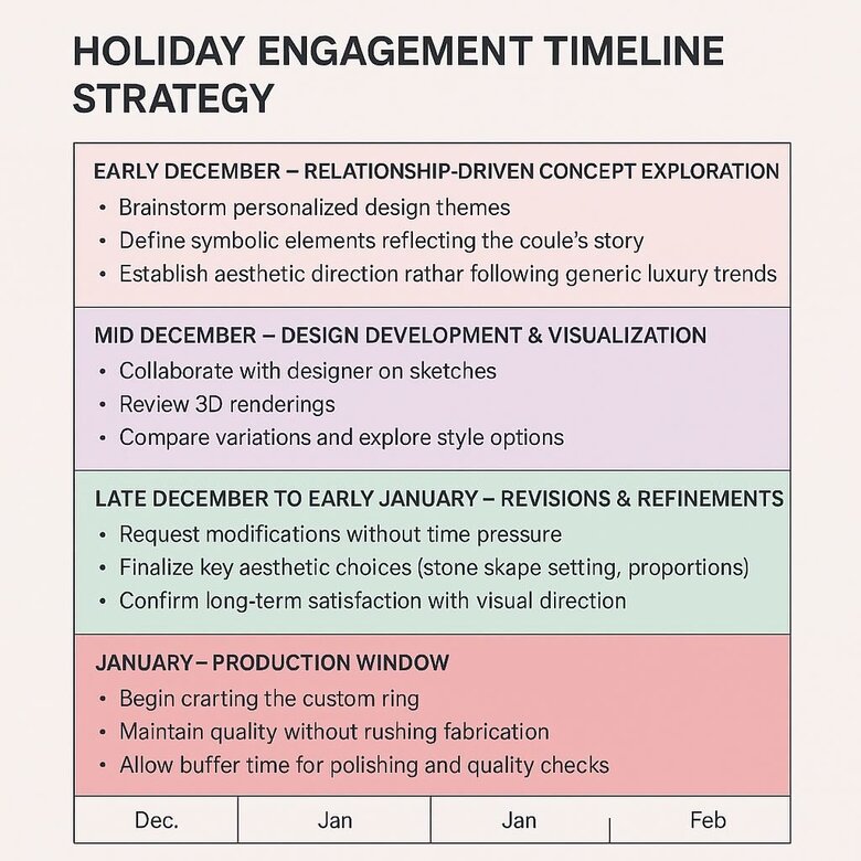 HOLIDAY ENGAGEMENT TIMELINE STRATEGY EARLY DECEMBER - RELATIONSHIP-DRIVEN