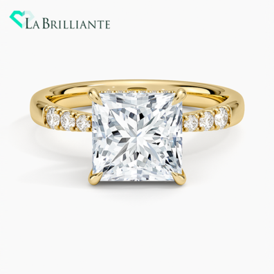 Bella Hidden Halo Diamond Ring (15 ct. tw.) in 18K Yellow Gold