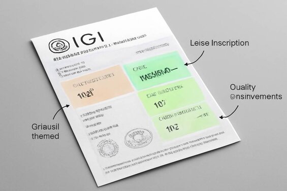 Image: Lab Diamond Certificate Analysis with Highlighted Key Sections - Visual guide showing exactly where to find growth method, laser inscription, and quality measurements on actual certificates