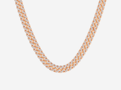 7 ctw Round Lab Grown Diamond Cuban Link Necklace