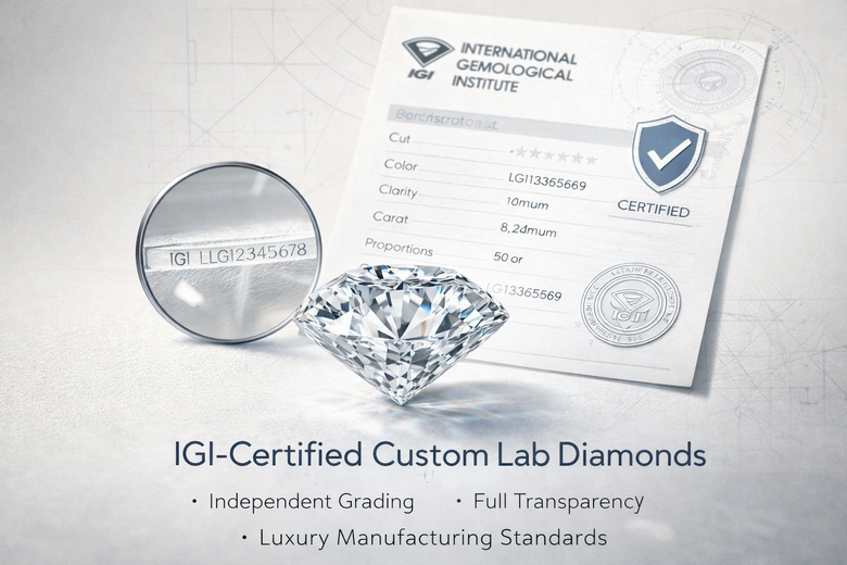 Diamond Certification Comparison Guide - Side-by-side visual showing IGI, GIA, and GCAL certificates with key quality indicators highlighted