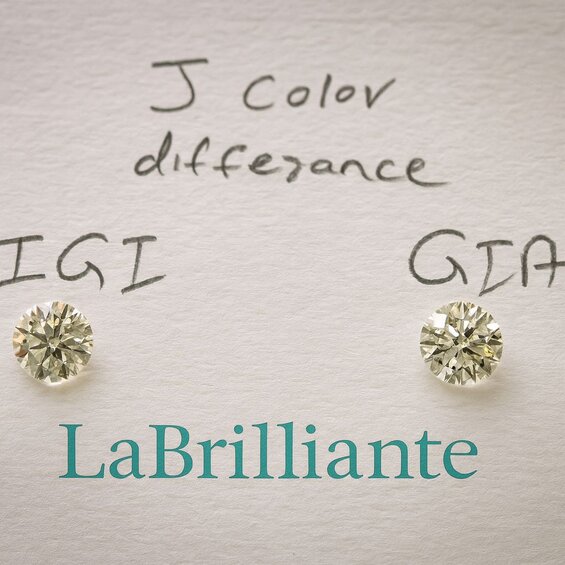 Image: Diamond Color Assessment Difference Between IGI and GIA