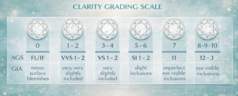 Budget Optimization Decision Matrix for Round Lab-Grown Diamonds - Four-quadrant diagram organizing buyer priorities (Size Priority, Quality Priority, Balance Strategy, Investment Approach) with recommended color/clarity/carat combinations for $2,000, $3,500, $5,000, and $7,500 budgets showing exact specifications and expected outcomes for each strategy - Provides personalized guidance based on individual priorities