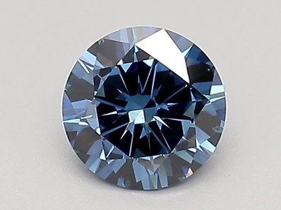 0.52 Ct. Fancy Deep Blue Round Lab-Grown Diamond