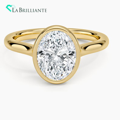 Luna 2mm Bezel Ring in 18K Yellow Gold