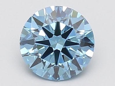 0.66 Ct. Fancy Vivid Blue Round Lab-Grown Diamond