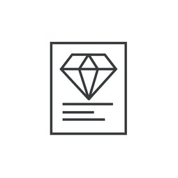 Certified lab-created diamond icon