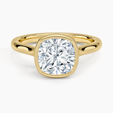 Luna 2mm Bezel Ring in 18K Yellow Gold (2)