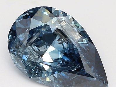 Blue lab-grown diamond