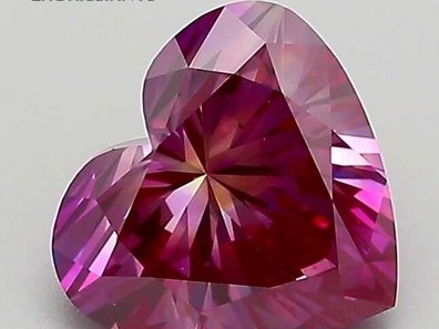 Purple lab-grown diamond