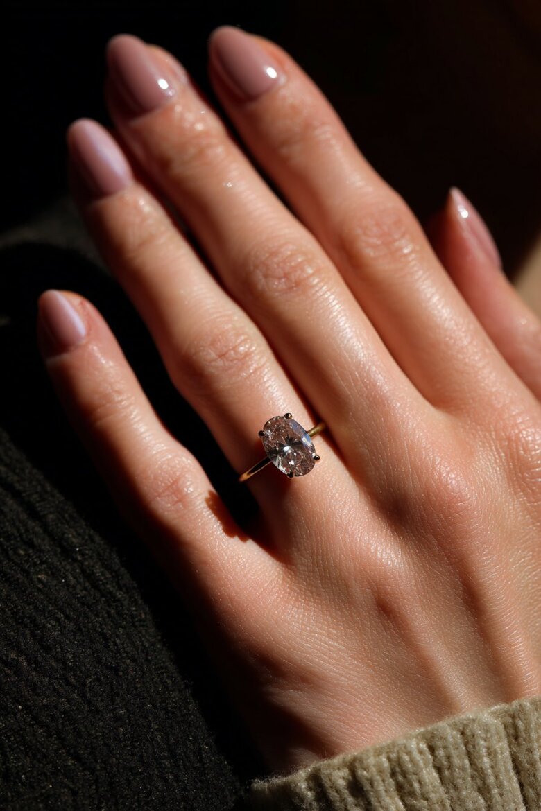 Image: Stunning Lab-Grown Champagne Diamond Ring