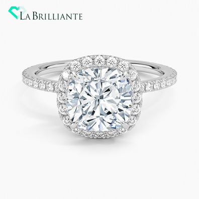 Waverly Halo Diamond Ring (12 ct. tw.) in 18K White Gold