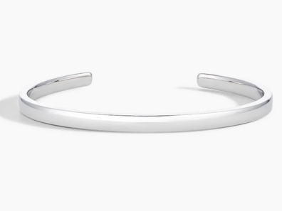 Engravable Cuff Bracelet in Silver