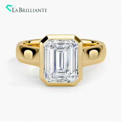 Luna 4mm Bezel Ring in 18K Yellow Gold