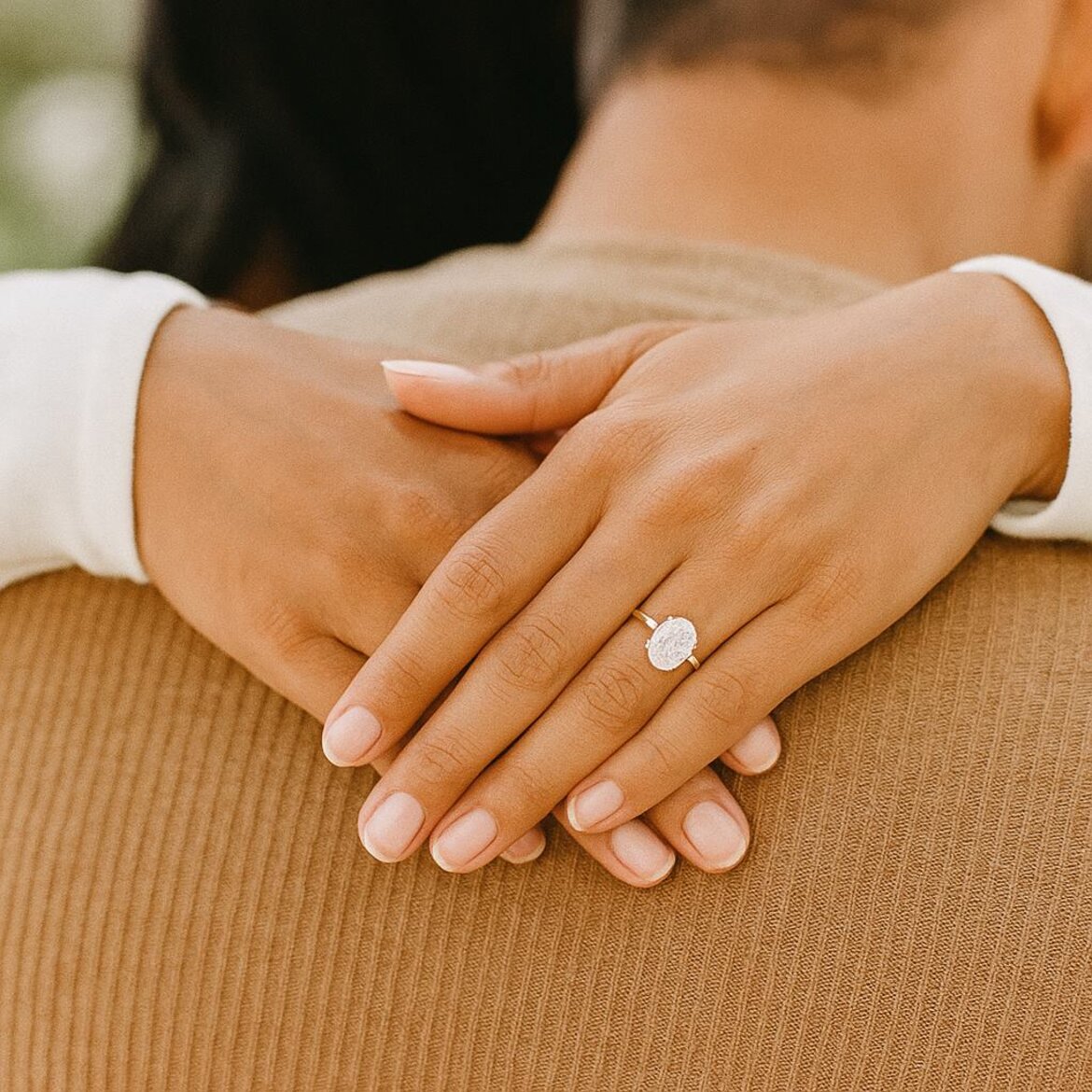 perfekter Labor Gezüchteter Diamant Oval