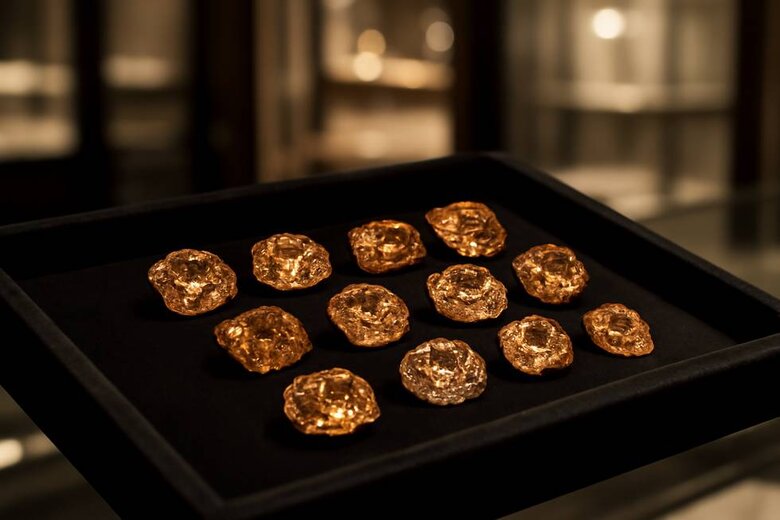 Image: Stunning Lab-Grown Champagne Diamond Collection Showcase - Demonstrates the honey-brown beauty and exceptional value that buyers can achieve