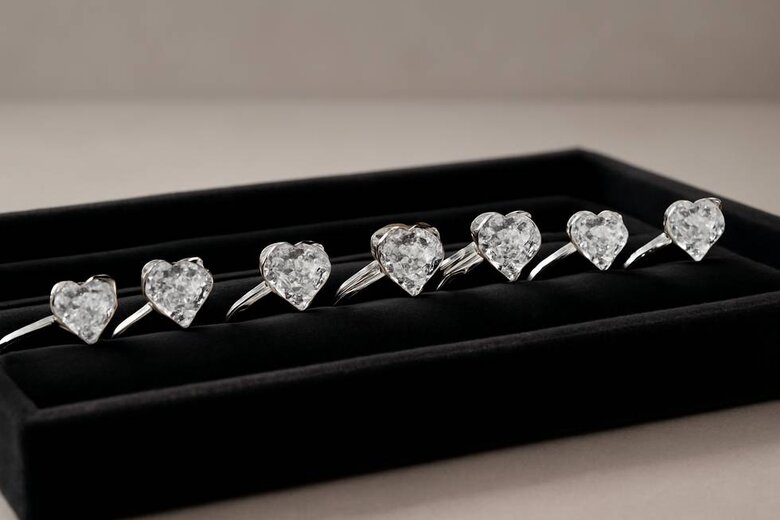 Image: Stunning Heart Lab Grown Diamond Engagement Ring Collection - Celebrity-Inspired Romance Meets Ethical Luxury