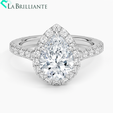 Sienna Halo Three-Quarter Coverage Diamond Ring (3_4 ct. tw.) in 18K White Gold