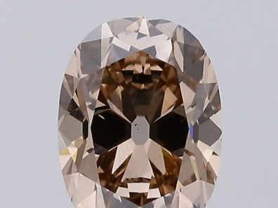 Brown lab-grown diamond