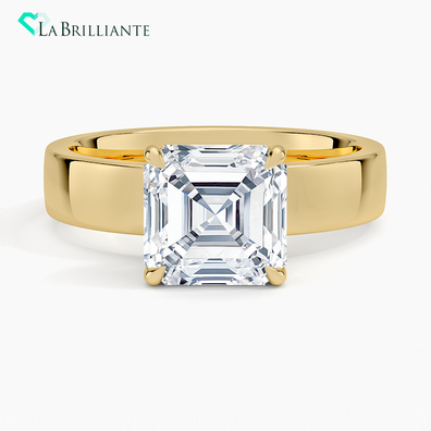 Peyton 4mm Solitaire Ring in 18K Yellow Gold