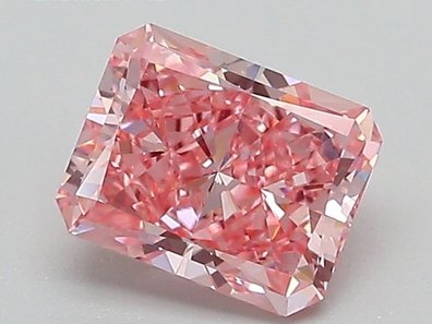 0.95 Ct. Fancy Vivid Pinkish Radiant Lab-Grown Diamond