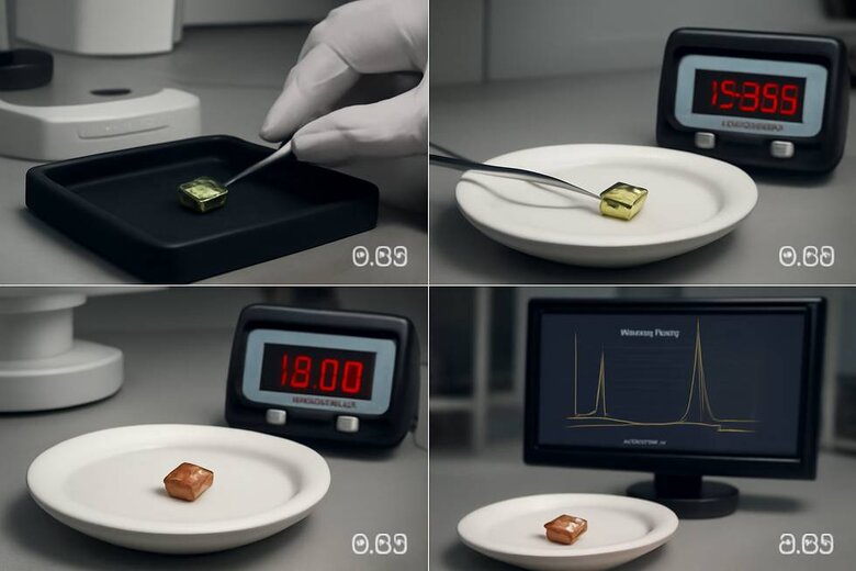 Image: Step-by-Step Authentication Process Visual Guide - Shows proper heating techniques, timing protocols, and expected color changes to help readers perform accurate testing