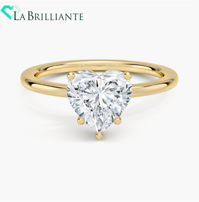 Perfect Fit 1.4mm Solitaire Ring in 18K Yellow Gold