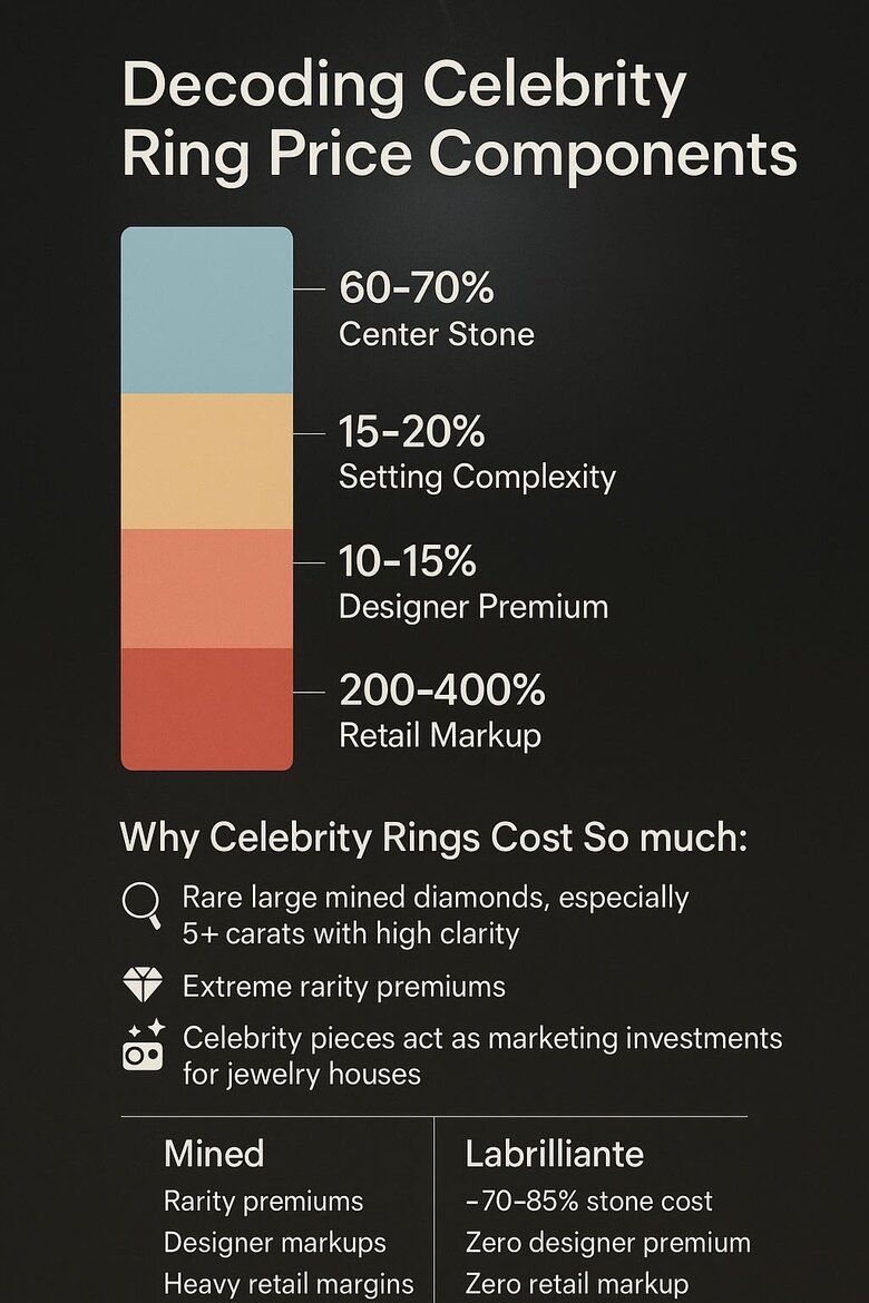 Decoding celebrity ring price components