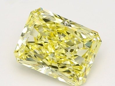 0.7 Ct. Fancy Intense Yellow Cut-Cornered Rect. Mod. Lab-Grown Diamond