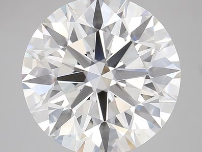 7.04 Carat VS2 Round Lab-Grown Diamond