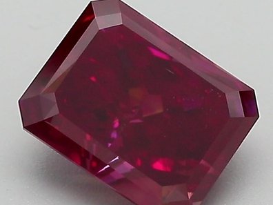 1.50 Ct. Fancy Purplish Red Radiant Lab-Grown Diamond