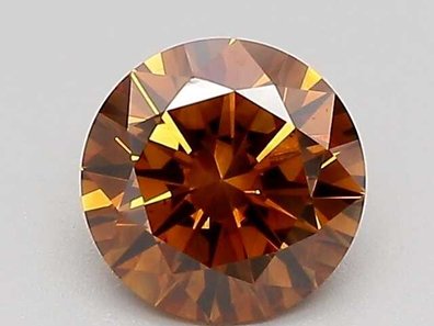 1.06 Ct. Fancy Deep Orange Round Lab-Grown Diamond