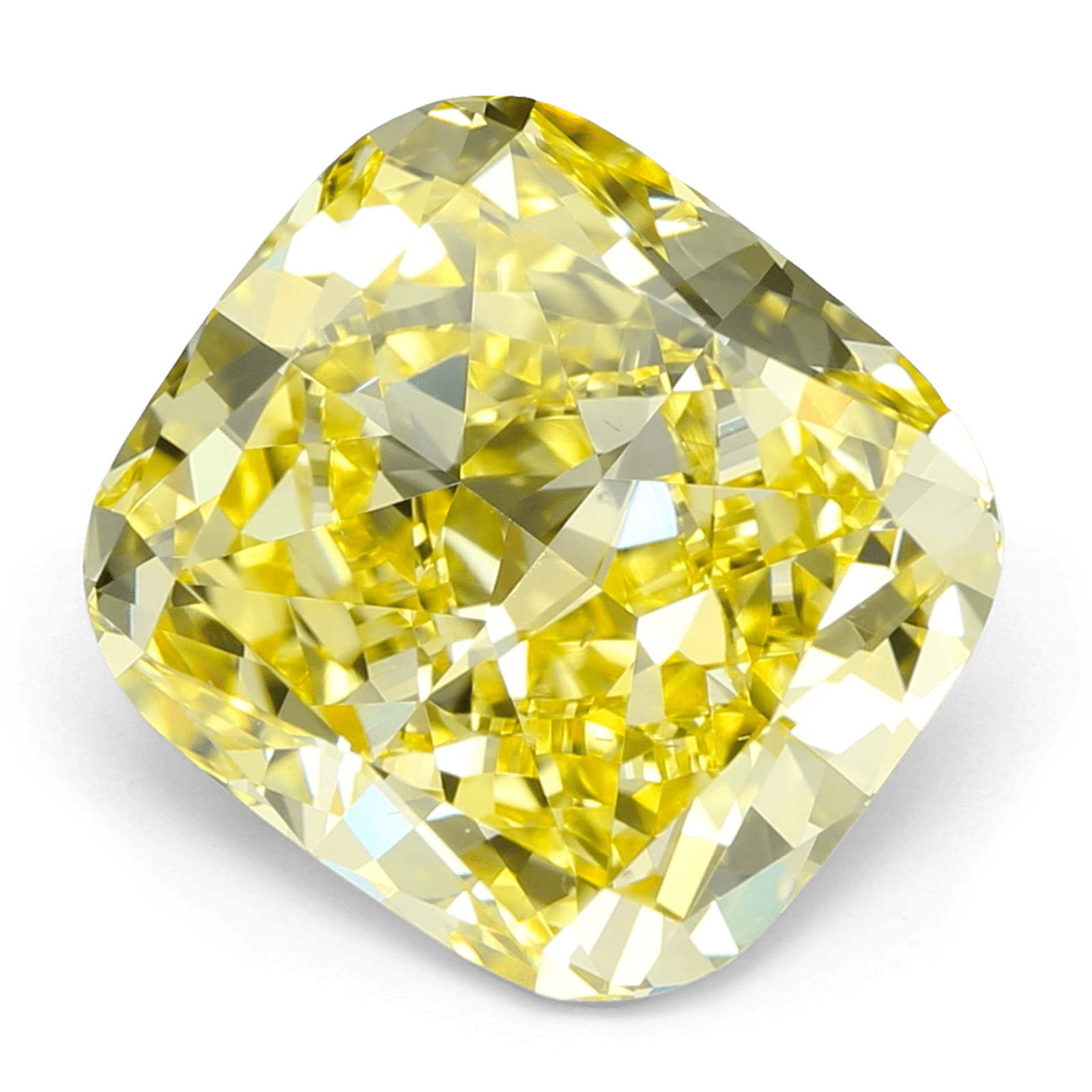 Yellow lab grown diamond