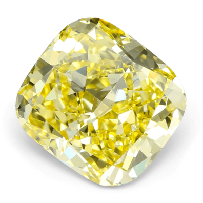 Yellow lab grown diamond