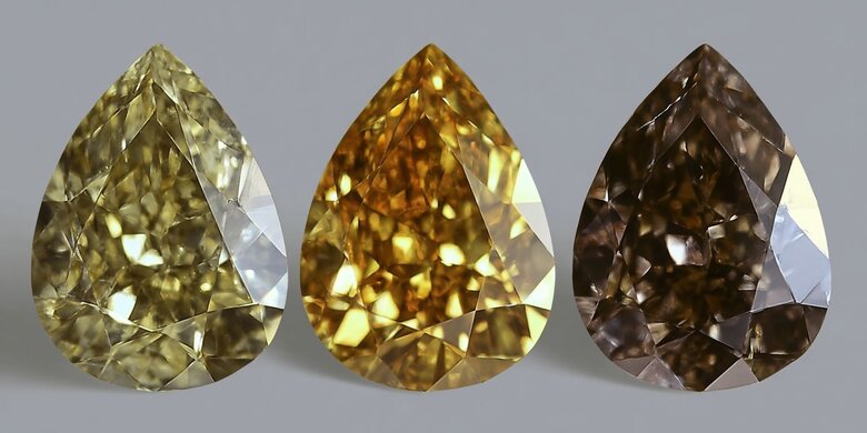 Image: Three Shades of the same Chameleon Diamond